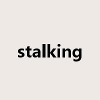 stalking是什么意思