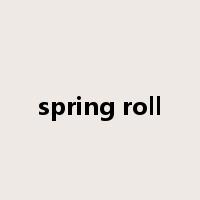 spring roll是什么意思