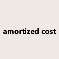 amortized cost是什么意思
