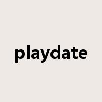 playdate是什么意思