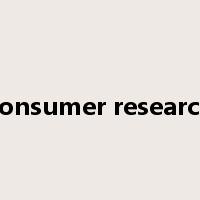 consumer research是什么意思