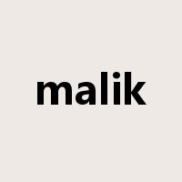 malik是什么意思