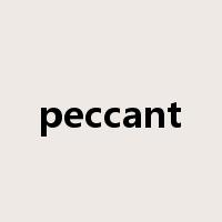 peccant是什么意思