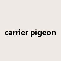 carrier pigeon是什么意思