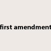 first amendment是什么意思