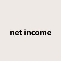 net income是什么意思