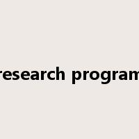research program是什么意思