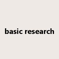 basic research是什么意思