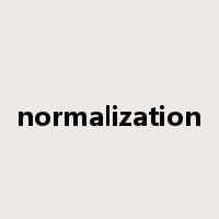 normalization是什么意思