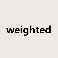 weighted是什么意思