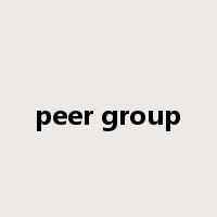 peer group是什么意思