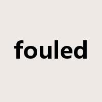 fouled是什么意思