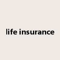 life insurance是什么意思