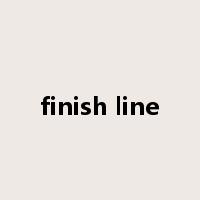 finish line是什么意思