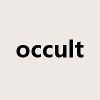occult是什么意思