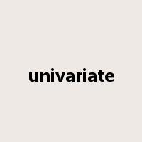 univariate是什么意思