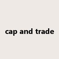 cap and trade是什么意思