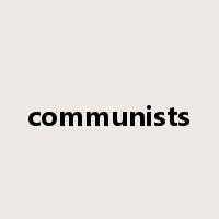 communists是什么意思