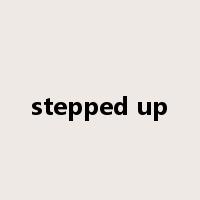 stepped up是什么意思