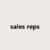 sales reps是什么意思