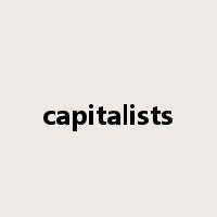 capitalists是什么意思