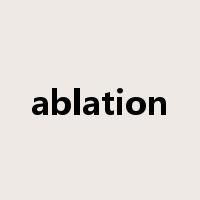 ablation是什么意思
