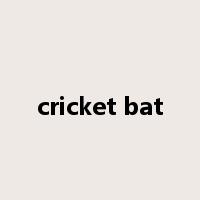 cricket bat是什么意思