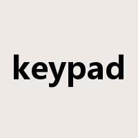 keypad是什么意思