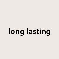 long lasting是什么意思