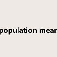 population mean是什么意思