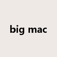 big mac是什么意思