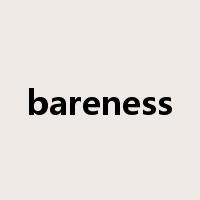 bareness是什么意思