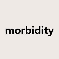 morbidity是什么意思