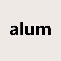alum是什么意思