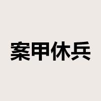 案甲休兵是什么意思