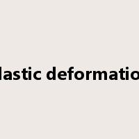 plastic deformation是什么意思
