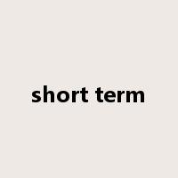 short term是什么意思