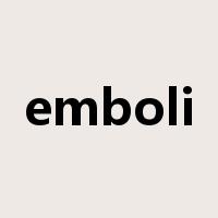 emboli是什么意思