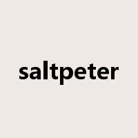 saltpeter是什么意思