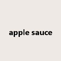apple sauce是什么意思
