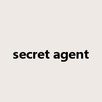 secret agent是什么意思