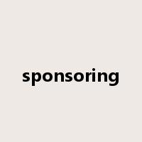 sponsoring是什么意思