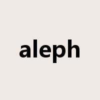 aleph是什么意思