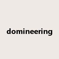 domineering是什么意思