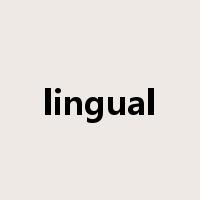 lingual是什么意思