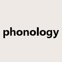 phonology是什么意思