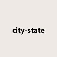 city-state是什么意思