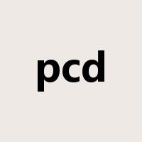 pcd是什么意思