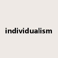 individualism是什么意思