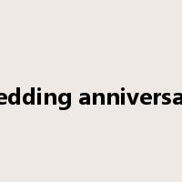 wedding anniversary是什么意思